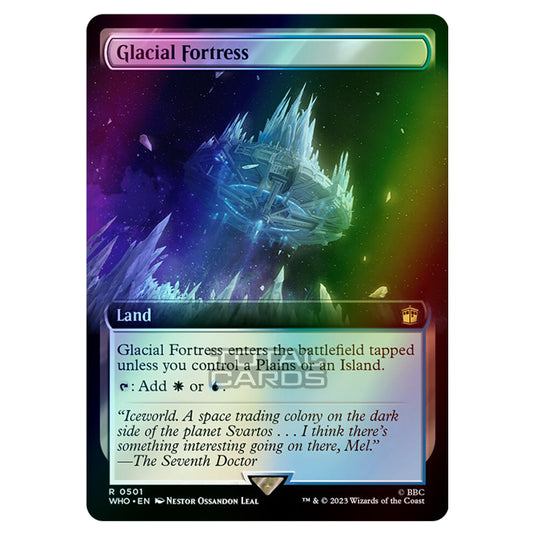 Magic The Gathering - Universes Beyond - Doctor Who - Glacial Fortress (Extended Art) - 0501 (Foil)