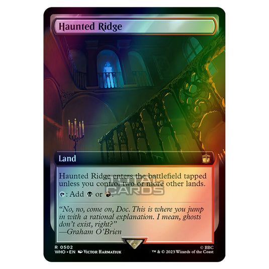 Magic The Gathering - Universes Beyond - Doctor Who - Haunted Ridge (Extended Art) - 0502 (Foil)