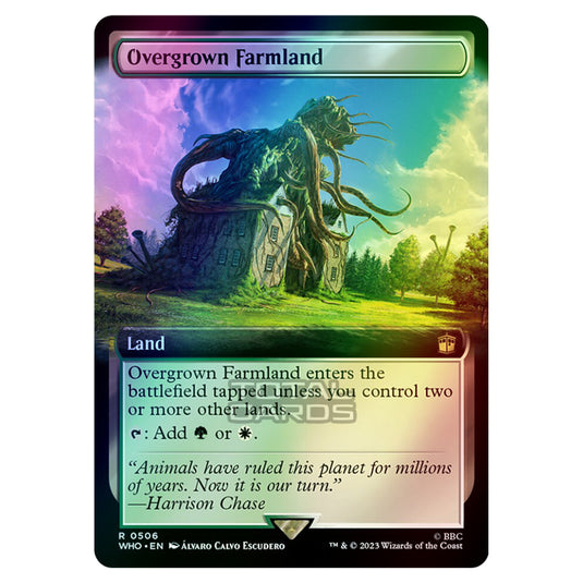 Magic The Gathering - Universes Beyond - Doctor Who - Overgrown Farmland (Extended Art) - 0506 (Foil)