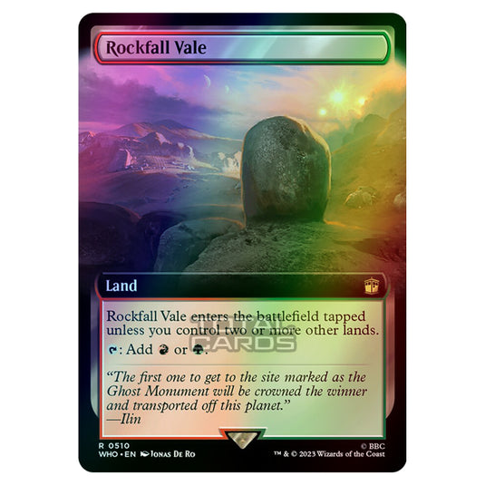 Magic The Gathering - Universes Beyond - Doctor Who - Rockfall Vale (Extended Art) - 0510 (Foil)