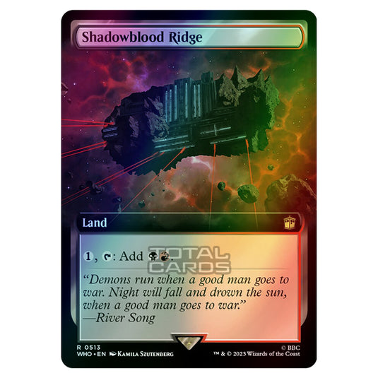 Magic The Gathering - Universes Beyond - Doctor Who - Shadowblood Ridge (Extended Art) - 0513 (Foil)