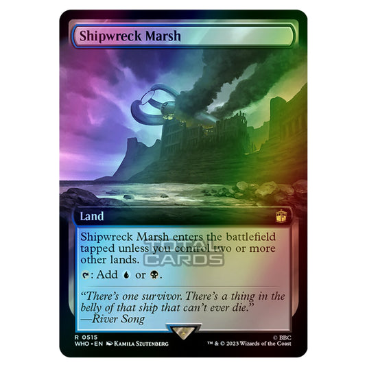 Magic The Gathering - Universes Beyond - Doctor Who - Shipwreck Marsh (Extended Art) - 0515 (Foil)