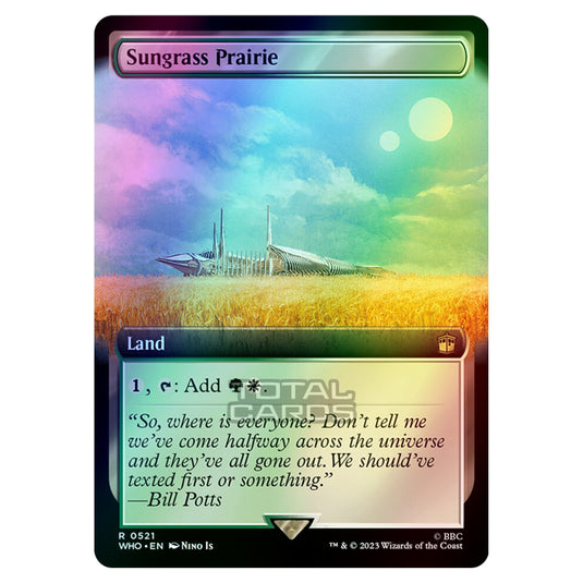 Magic The Gathering - Universes Beyond - Doctor Who - Sungrass Prairie (Extended Art) - 0521 (Foil)