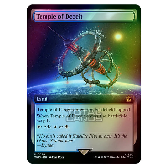 Magic The Gathering - Universes Beyond - Doctor Who - Temple of Deceit (Extended Art) - 0524 (Foil)