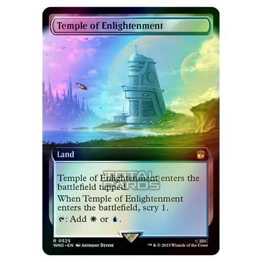 Magic The Gathering - Universes Beyond - Doctor Who - Temple of Enlightenment (Extended Art) - 0525 (Foil)