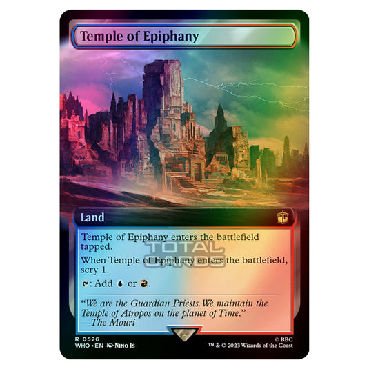 Magic The Gathering - Universes Beyond - Doctor Who - Temple of Epiphany (Extended Art) - 0526 (Foil)