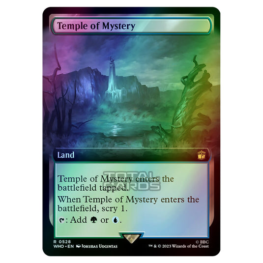 Magic The Gathering - Universes Beyond - Doctor Who - Temple of Mystery (Extended Art) - 0528 (Foil)