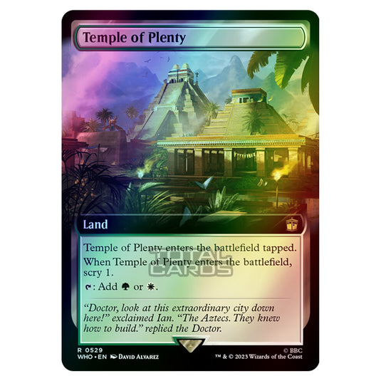 Magic The Gathering - Universes Beyond - Doctor Who - Temple of Plenty (Extended Art) - 0529 (Foil)