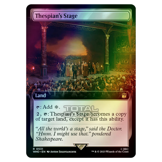 Magic The Gathering - Universes Beyond - Doctor Who - Thespian's Stage (Extended Art) - 0531 (Foil)