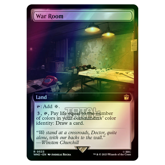 Magic The Gathering - Universes Beyond - Doctor Who - War Room (Extended Art) - 0533 (Foil)