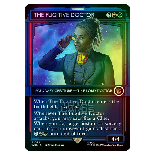 Magic The Gathering - Universes Beyond - Doctor Who - The Fugitive Doctor (TARDIS Showcase) - 0541 (Foil)