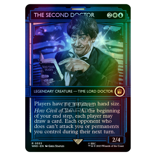 Magic The Gathering - Universes Beyond - Doctor Who - The Second Doctor (TARDIS Showcase) - 0553 (Foil)