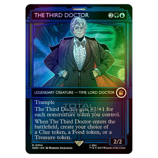 Magic The Gathering - Universes Beyond - Doctor Who - The Third Doctor (TARDIS Showcase) - 0554 (Foil)