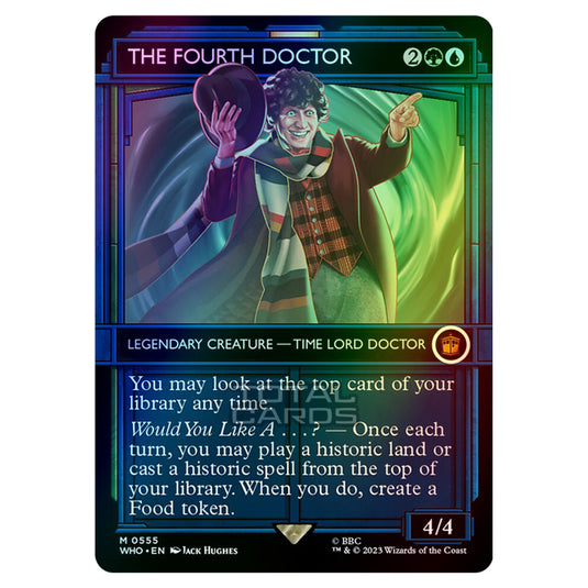 Magic The Gathering - Universes Beyond - Doctor Who - The Fourth Doctor (TARDIS Showcase) - 0555 (Foil)