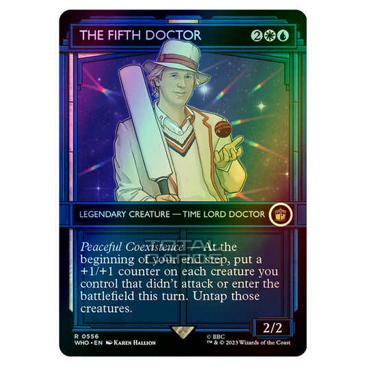 Magic The Gathering - Universes Beyond - Doctor Who - The Fifth Doctor (TARDIS Showcase) - 0556 (Foil)