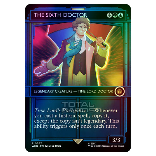 Magic The Gathering - Universes Beyond - Doctor Who - The Sixth Doctor (TARDIS Showcase) - 0557 (Foil)
