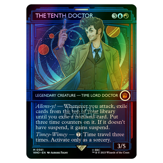 Magic The Gathering - Universes Beyond - Doctor Who - The Tenth Doctor (TARDIS Showcase) - 0561 (Foil)