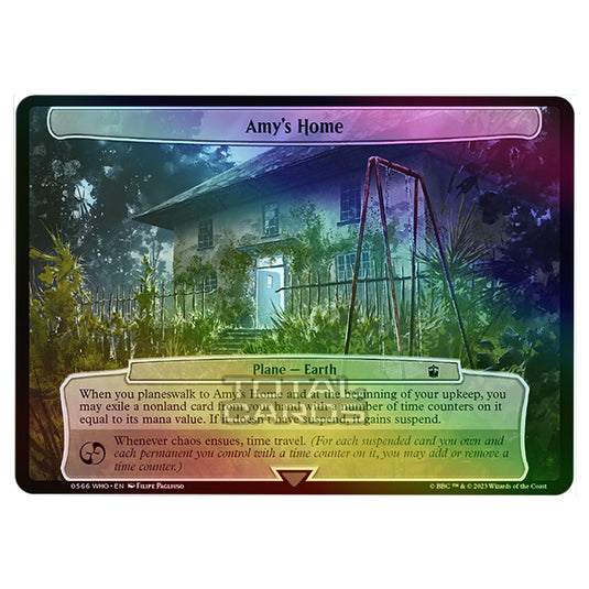 Magic The Gathering - Universes Beyond - Doctor Who - Amy's Home (Planar Card) - 0566 (Foil)