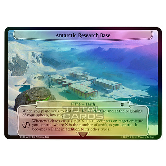Magic The Gathering - Universes Beyond - Doctor Who - Antarctic Research Base (Planar Card) - 0567 (Foil)