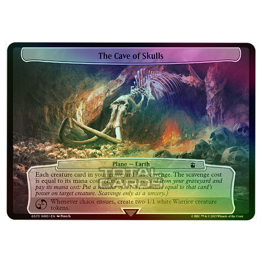 Magic The Gathering - Universes Beyond - Doctor Who - The Cave of Skulls (Planar Card) - 0573 (Foil)