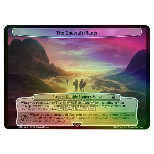 Magic The Gathering - Universes Beyond - Doctor Who - The Cheetah Planet (Planar Card) - 0574 (Foil)
