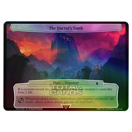 Magic The Gathering - Universes Beyond - Doctor Who - The Doctor's Tomb (Planar Card) - 0580 (Foil)