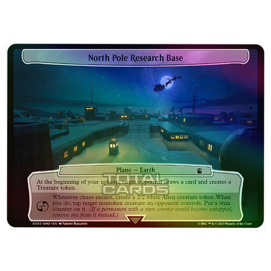 Magic The Gathering - Universes Beyond - Doctor Who - North Pole Research Base (Planar Card) - 0593 (Foil)