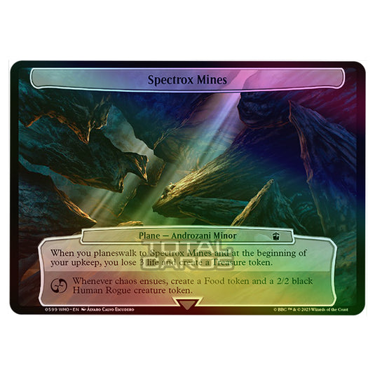 Magic The Gathering - Universes Beyond - Doctor Who - Spectrox Mines (Planar Card) - 0599 (Foil)