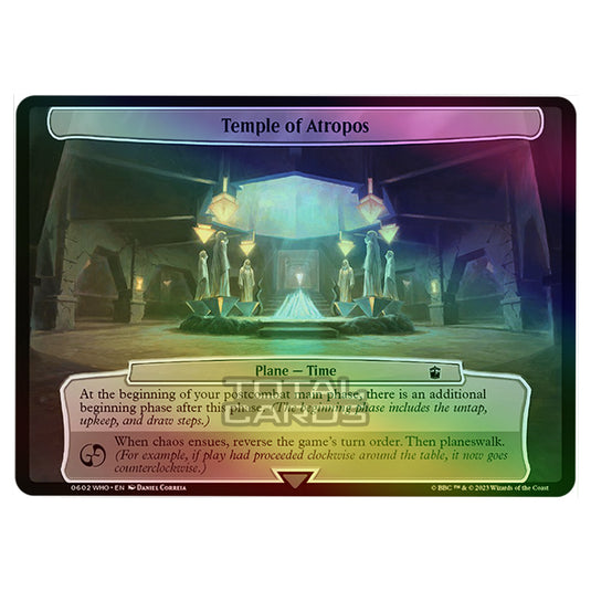 Magic The Gathering - Universes Beyond - Doctor Who - Temple of Atropos (Planar Card) - 0602 (Foil)