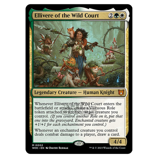 Magic The Gathering - Wilds of Eldraine - Commander - Ellivere of the Wild Court - 0002