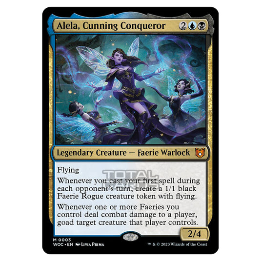 Magic The Gathering - Wilds of Eldraine - Commander - Alela, Cunning Conqueror - 0003