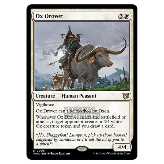 Magic The Gathering - Wilds of Eldraine - Commander - Ox Drover - 0006