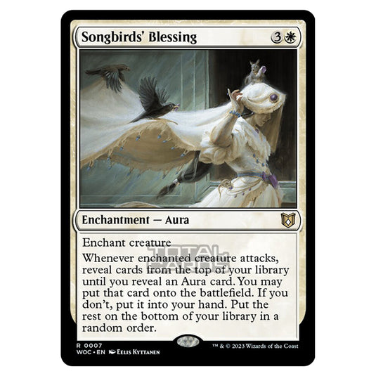 Magic The Gathering - Wilds of Eldraine - Commander - Songbirds' Blessing - 0007