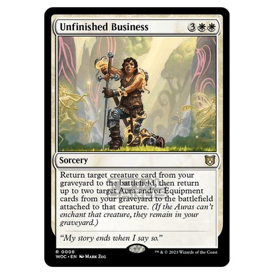 Magic The Gathering - Wilds of Eldraine - Commander - Unfinished Business - 0008