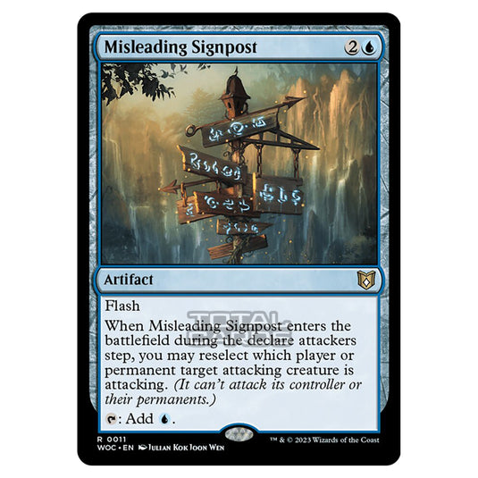 Magic The Gathering - Wilds of Eldraine - Commander - Misleading Signpost - 0011