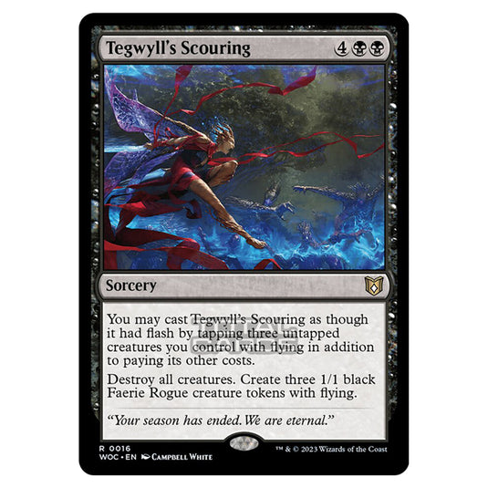 Magic The Gathering - Wilds of Eldraine - Commander - Tegwyll's Scouring - 0016