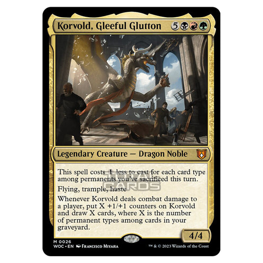 Magic The Gathering - Wilds of Eldraine - Commander - Korvold, Gleeful Glutton - 0026