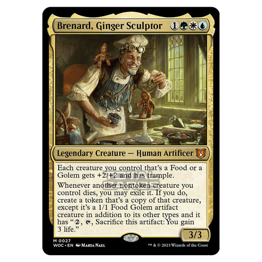 Magic The Gathering - Wilds of Eldraine - Commander - Brenard, Ginger Sculptor - 0027