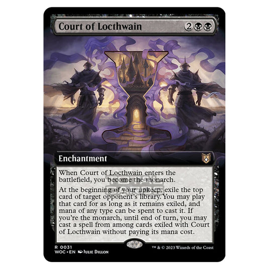 Magic The Gathering - Wilds of Eldraine - Commander - Court of Locthwain (Extended Art) - 0031