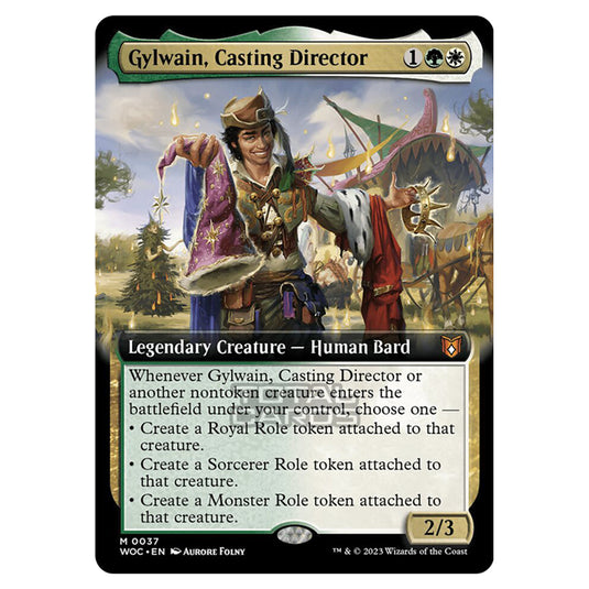 Magic The Gathering - Wilds of Eldraine - Commander - Gylwain, Casting Director (Extended Art) - 0037