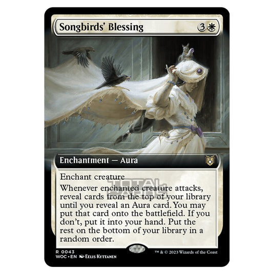 Magic The Gathering - Wilds of Eldraine - Commander - Songbirds' Blessing (Extended Art) - 0043