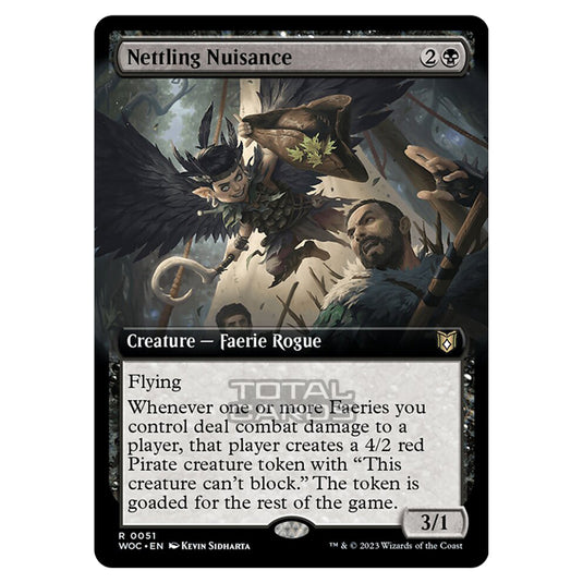 Magic The Gathering - Wilds of Eldraine - Commander - Nettling Nuisance (Extended Art) - 0051