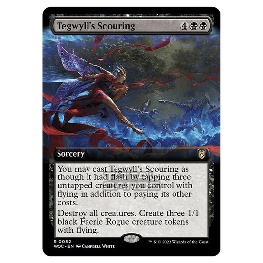 Magic The Gathering - Wilds of Eldraine - Commander - Tegwyll's Scouring (Extended Art) - 0052