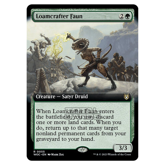 Magic The Gathering - Wilds of Eldraine - Commander - Loamcrafter Faun (Extended Art) - 0055