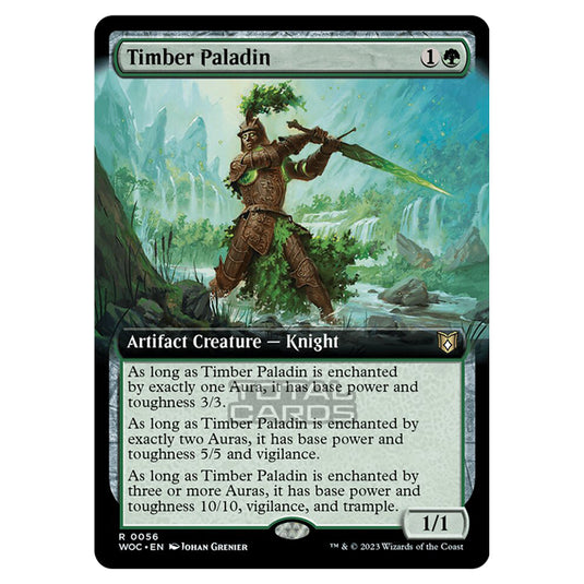 Magic The Gathering - Wilds of Eldraine - Commander - Timber Paladin (Extended Art) - 0056