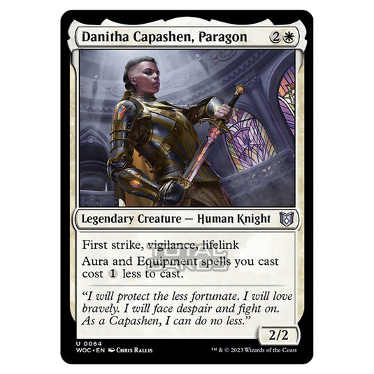 Magic The Gathering - Wilds of Eldraine - Commander - Danitha Capashen, Paragon - 0064