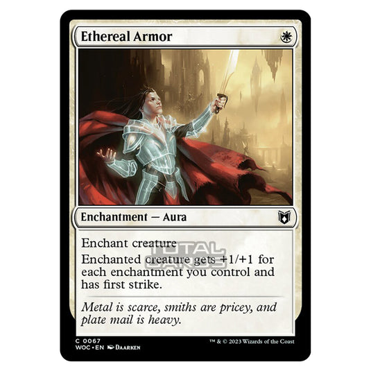 Magic The Gathering - Wilds of Eldraine - Commander - Ethereal Armor - 0067