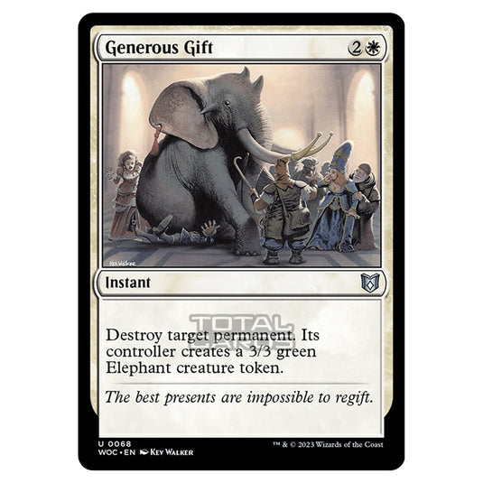 Magic The Gathering - Wilds of Eldraine - Commander - Generous Gift - 0068