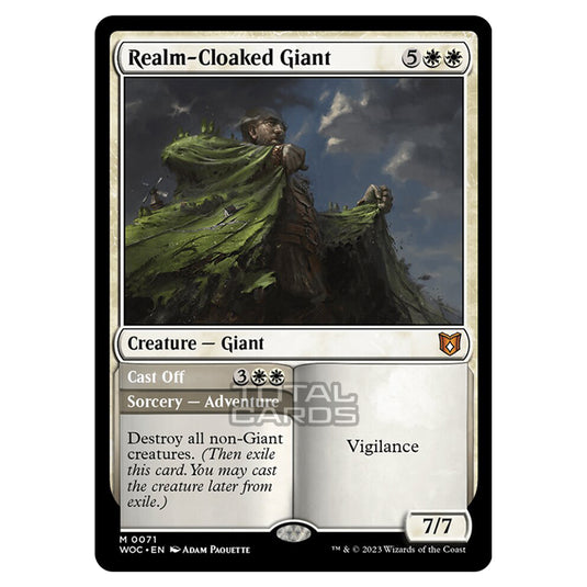 Magic The Gathering - Wilds of Eldraine - Commander - Realm-Cloaked Giant / Cast Off - 0071