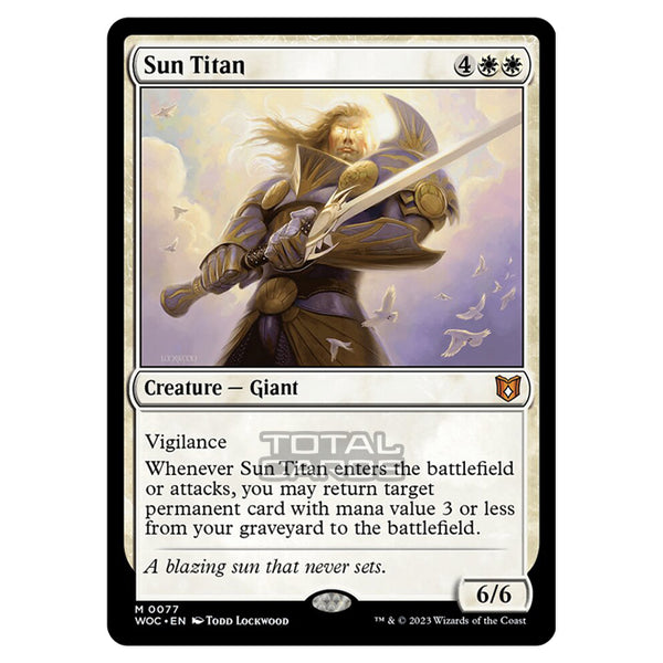 mtg cards like sun titan Magic The Gathering - Wilds of Eldraine - Commander - Sun Titan